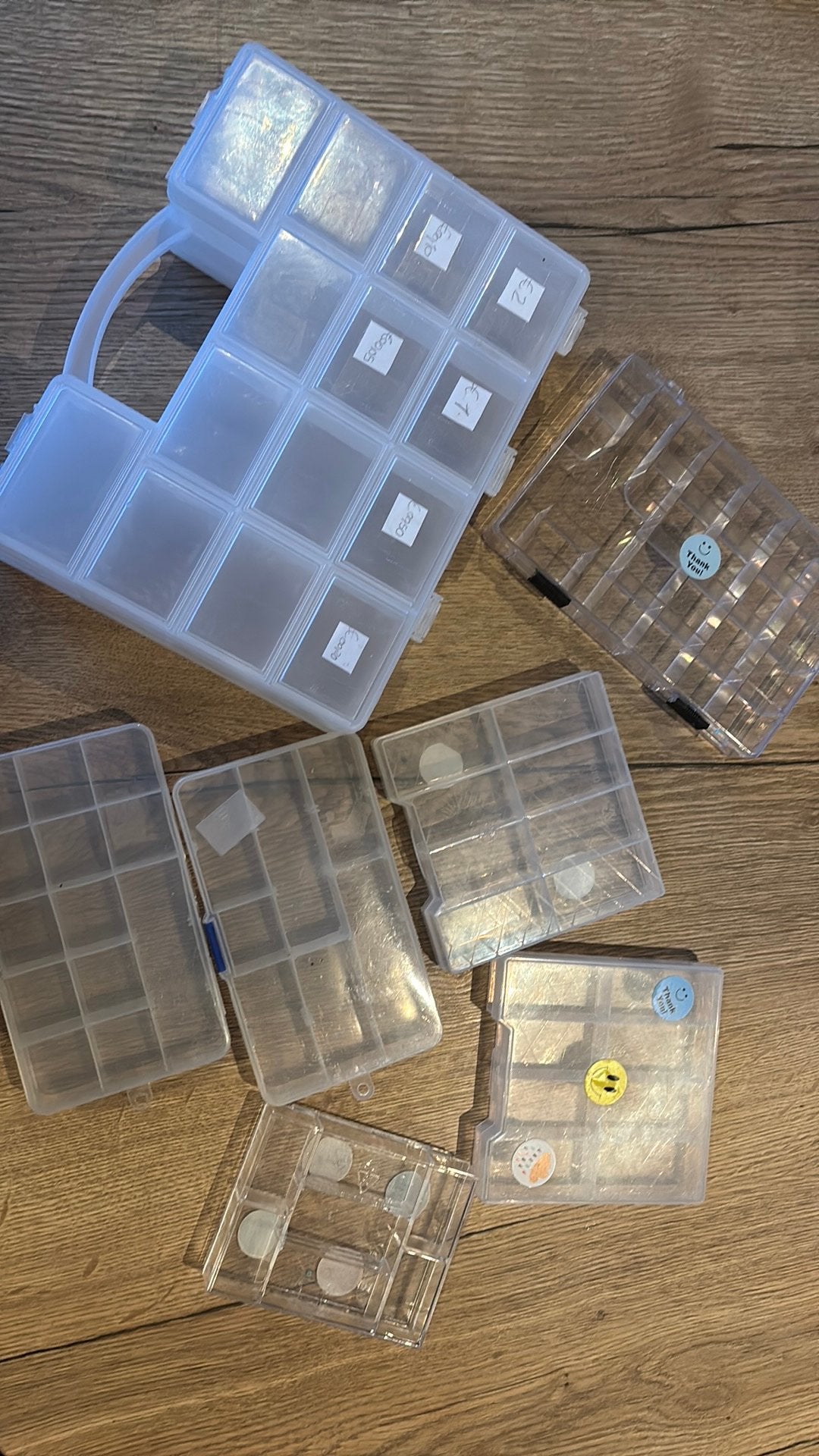 Plastic opbergbakjes / sorteerbakjes, Hobby en Vrije tijd, Ophalen, Gebruikt, Kraal
