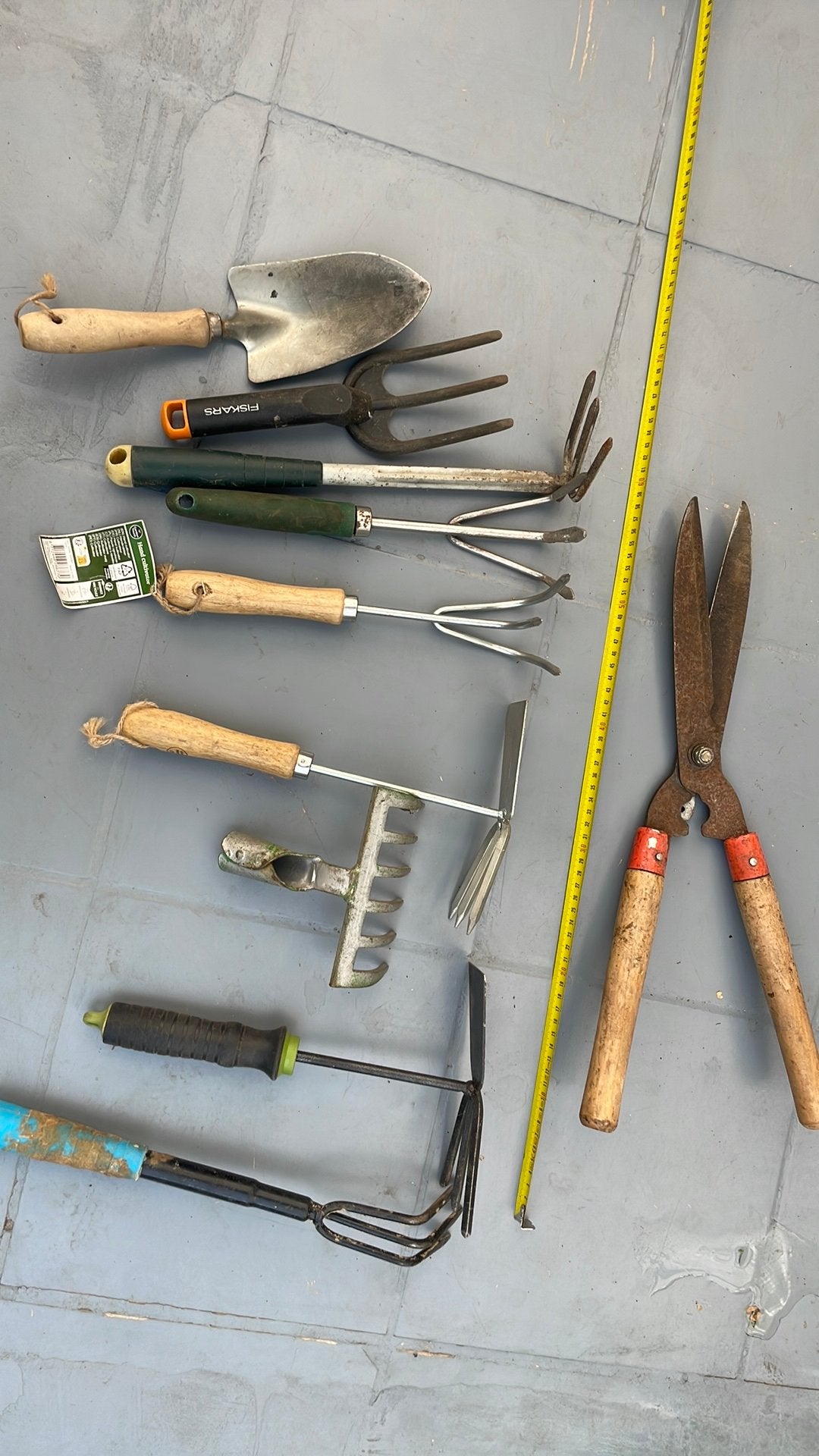 Diverse tuingereedschap set - Gebruikt, Ophalen, Gebruikt, Hark