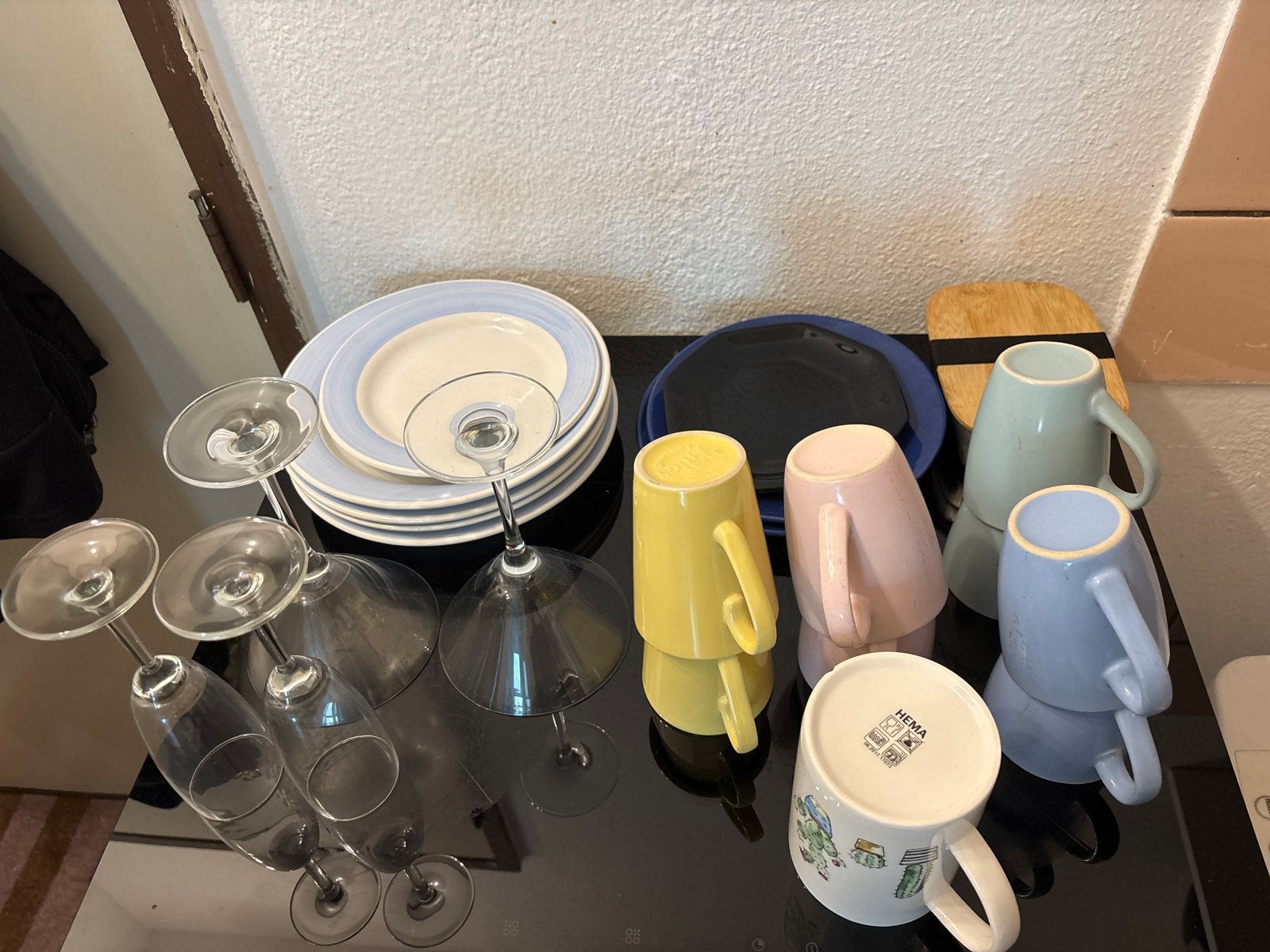 Diverse servies en glazen, Huis en Inrichting, Ophalen, Hema, Gebruikt, Keramiek