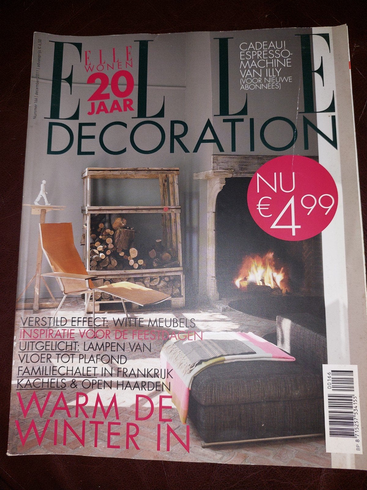 Elle Wonen Decoratie Magazine - December 2011, Boeken, Ophalen of Verzenden, Zo goed als nieuw, Damesbladen