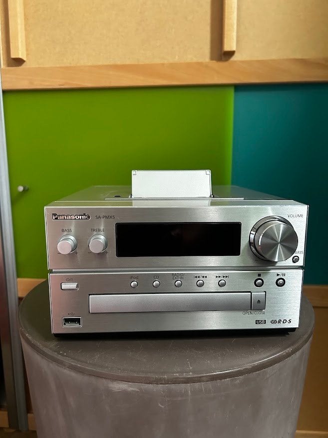 Panasonic SA-PMX5 met Canton Karat 100 speakers!, Ophalen, Gebruikt, Tuner of Radio, Overige merken