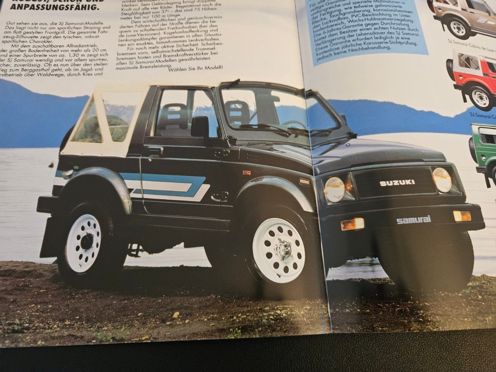 Brochure Suzuki SJ Samurai, Ophalen of Verzenden, Zo goed als nieuw, Overige merken