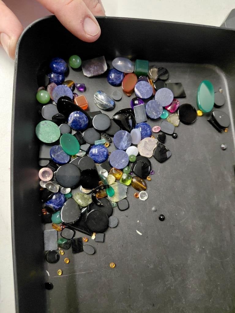 Mix met edelsteen half fabrikaten 2, Ophalen of Verzenden, Nieuw