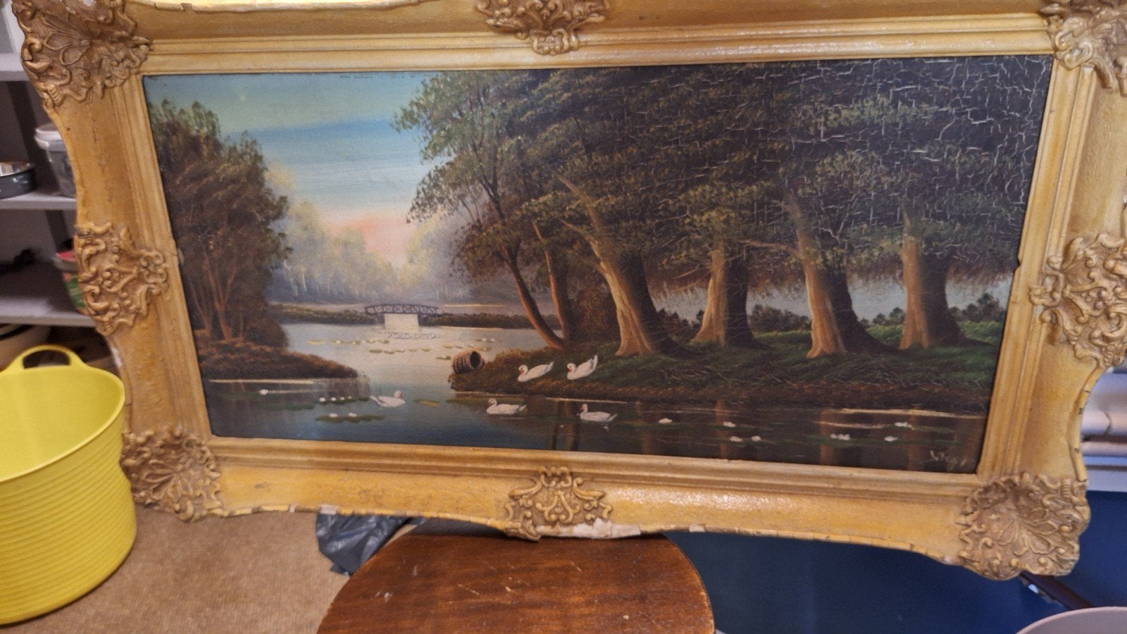 Oud schilderij, Antiek en Kunst, Kunst | Schilderijen | Klassiek, Ophalen of Verzenden