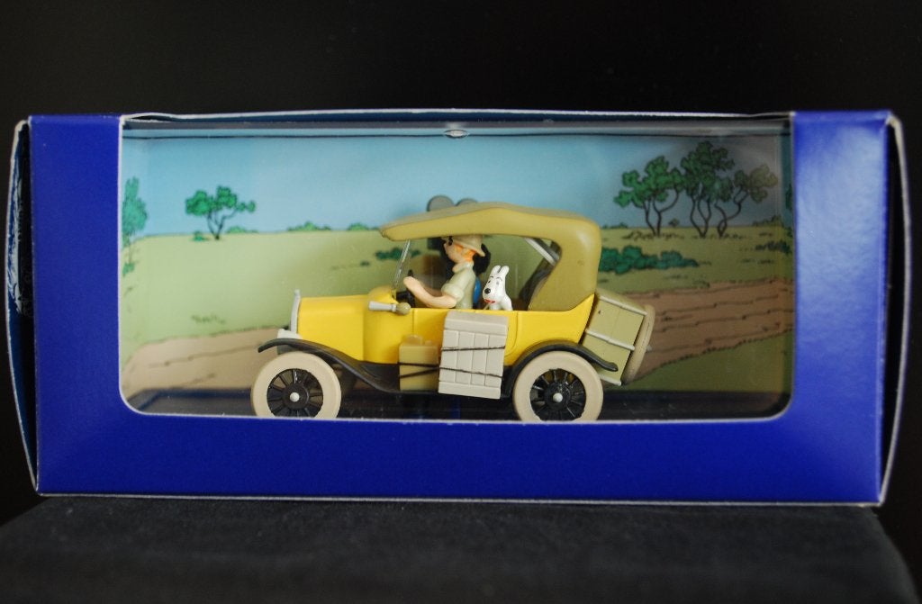 Kuifje auto No. 3 De Ford T uit "Kuifje in Afrika", Hobby en Vrije tijd, Modelauto's | 1:43, Ophalen of Verzenden, Zo goed als nieuw