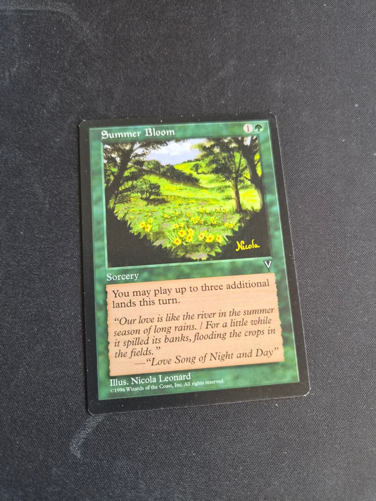 Magic the Gathering: Summer Bloom (Vision), Ophalen of Verzenden, Gebruikt, Losse kaart