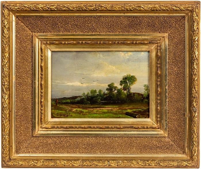 OLIEVERFSCHILDERIJ CORNELIS JOHANNES VOGEL Landschap kunst, Ophalen of Verzenden