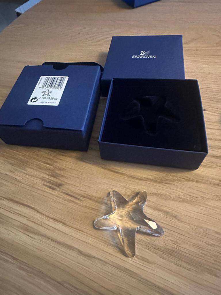 Swarovski Kristallen Ster - Nieuw in Doos, Ophalen of Verzenden, Nieuw, Figuurtje