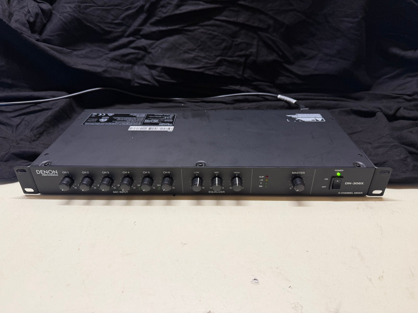 Denon Pro DN-306X 6 kanaals mixer, Denon Pro, Denon Pro, Microfooningang, Ophalen of Verzenden