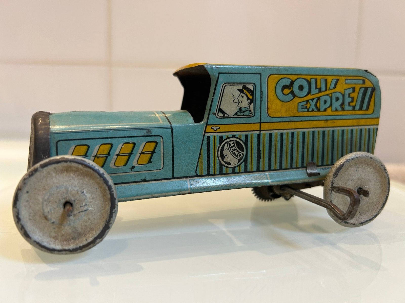 Vintage blikken speelgoed vrachtwagen 'Colli Express', Ophalen