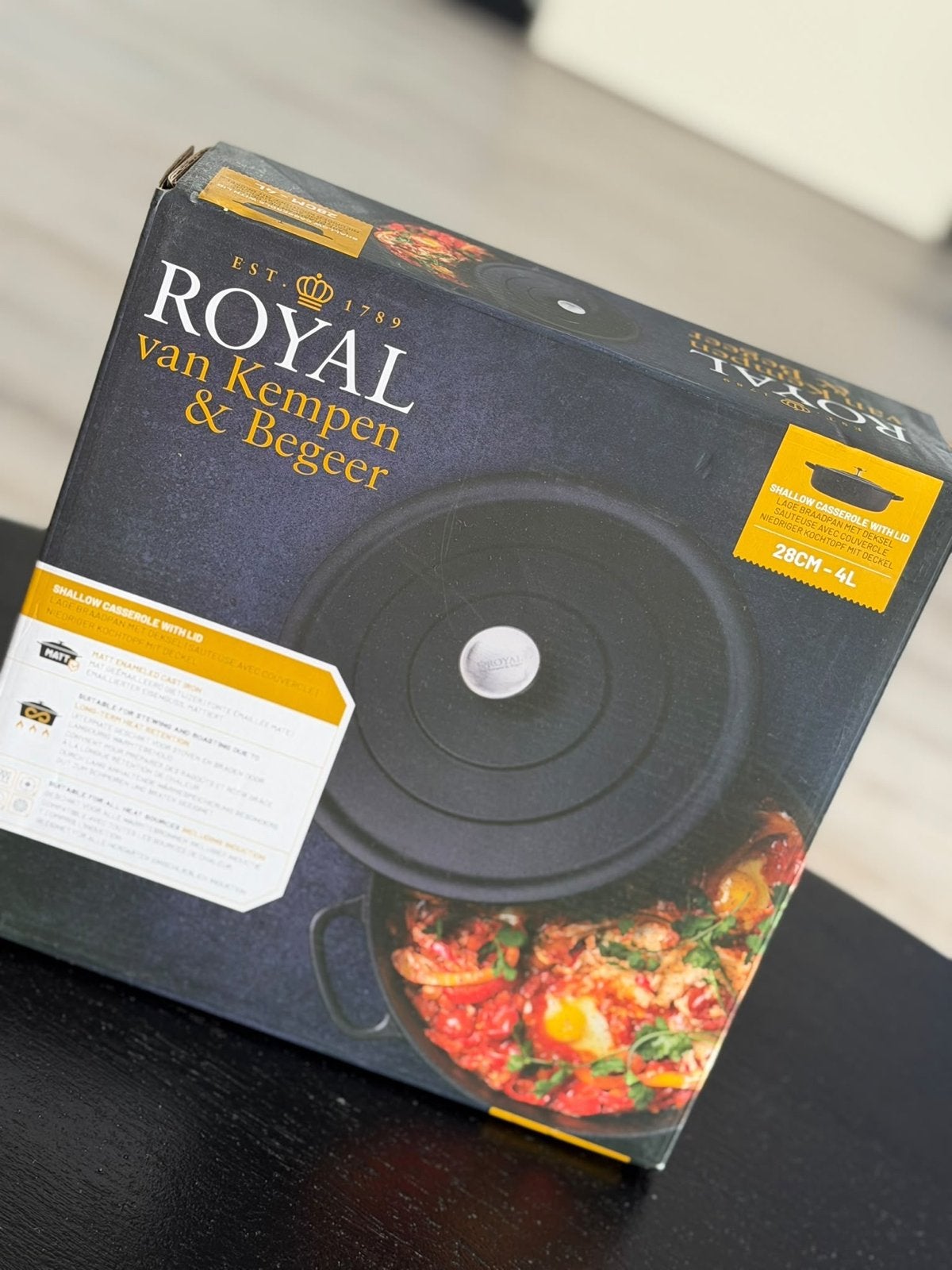 Royal van Kempen & Begeer Braadpan 28cm - 4L, Huis en Inrichting, Met deksel, Nieuw, Ophalen of Verzenden, Overige merken