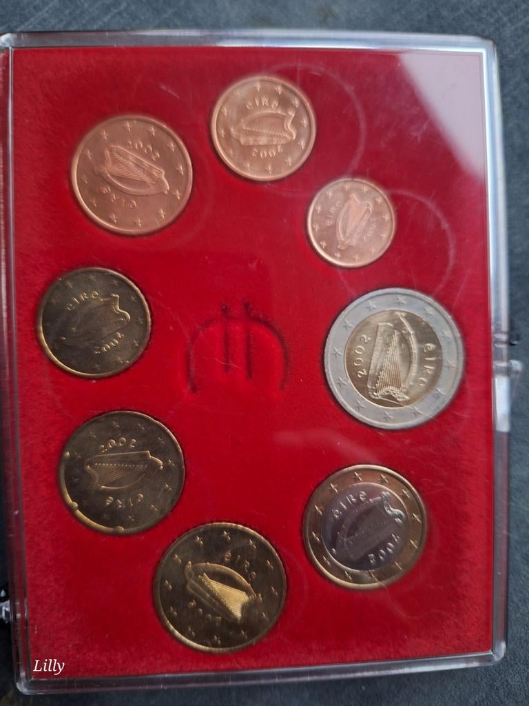 Ierse Euromunten Set 2002 - Complete Collectie, Ophalen of Verzenden, Ierland, Overige waardes, Setje