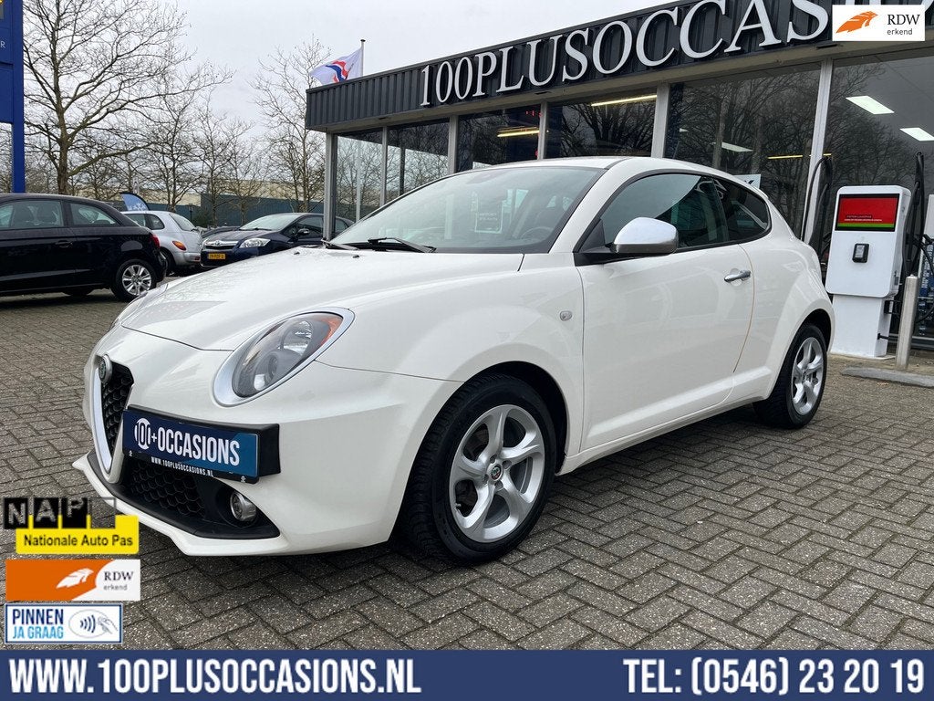Alfa Romeo MiTo 0.9 TwinAir ECO | Zeer veel onderhoudshistor, Auto's, Voorwielaandrijving, Gebruikt, Wit, Leder