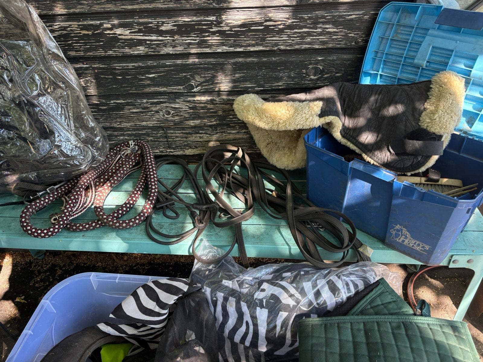 Dressuurzadel, bitlooshoofdstel, leadrope, longeersingel etc, Dieren en Toebehoren, Ophalen, Zo goed als nieuw, Overige typen