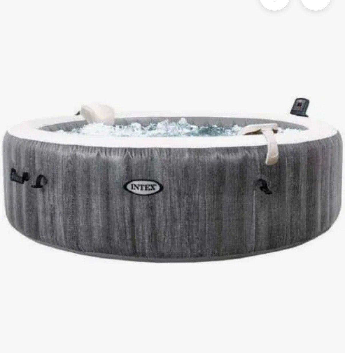 Intex PureSpa Greywood Deluxe 4 persoons, Ophalen of Verzenden, Nieuw, Afdekzeil, Opblaasbaar