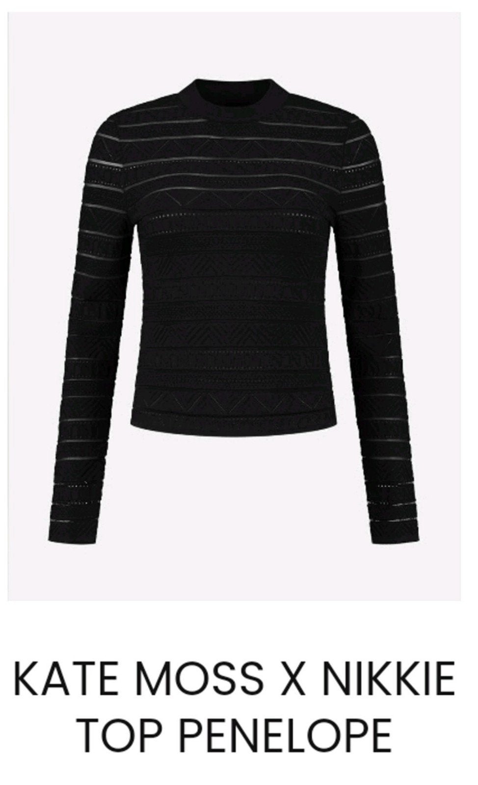 Nikkie Penelope longsleeve, Kleding | Dames, Zwart, Nieuw, Ophalen of Verzenden, Nikkie