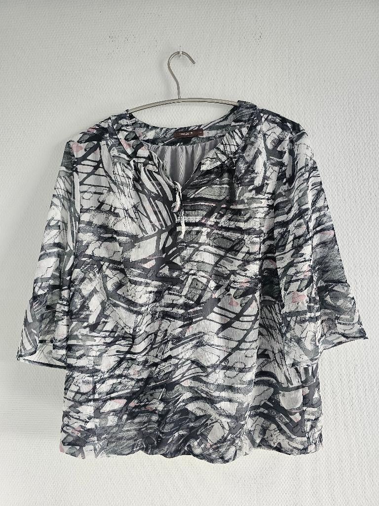 gekleurd shirtje (lichte stof), Kleding | Dames, Overige kleuren, Maat 46/48 (XL) of groter, Ophalen of Verzenden, Lange mouw