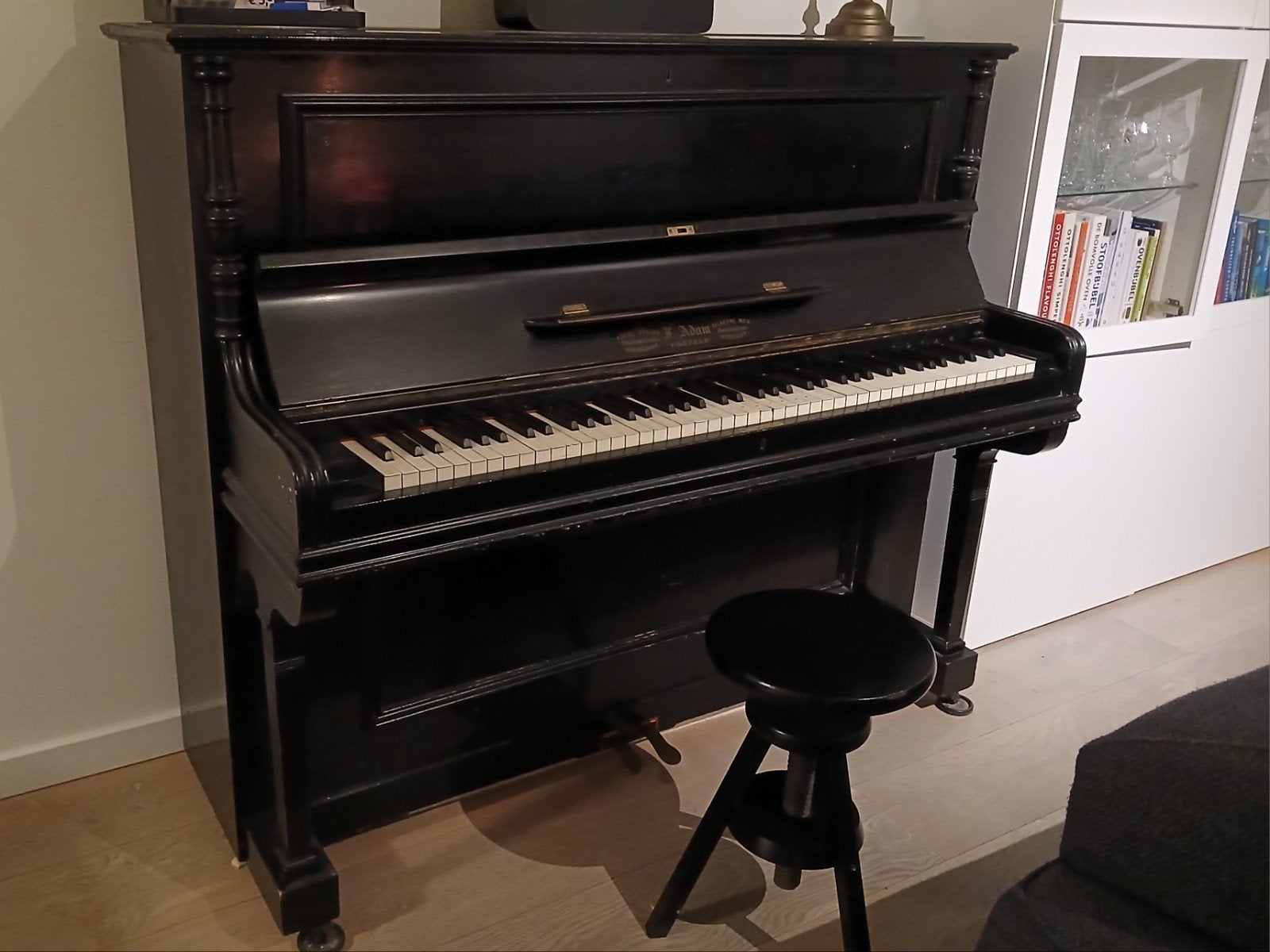 Antieke F. Adam Piano - Zwart, Ophalen, Gebruikt, Zwart, Piano