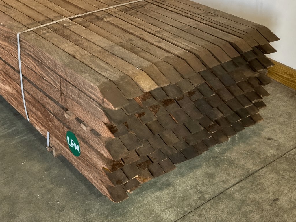 Azobé hardhouten tuinpaal gepunt 350x7x7 cm, Ophalen, Palen, Nieuw, Hardhout