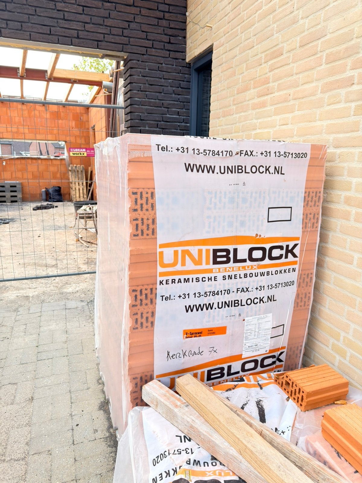 Uniblock keramische snelbouwblok, Ophalen, Overige materialen, 10 tot 15 m², Nieuw