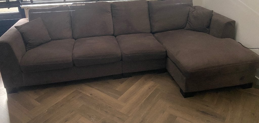 Hoekbank, Huis en Inrichting, Banken | Bankstellen, Ophalen, Gebruikt, Hoekbank, 300 cm of meer