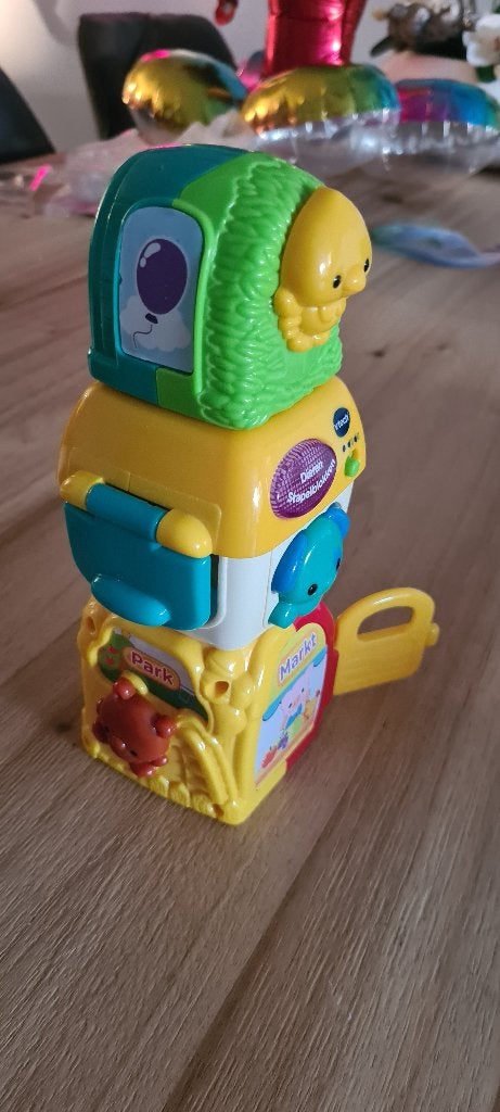 Vtech dieren stappelblokken, Ophalen of Verzenden, Gebruikt, 6 maanden tot 2 jaar