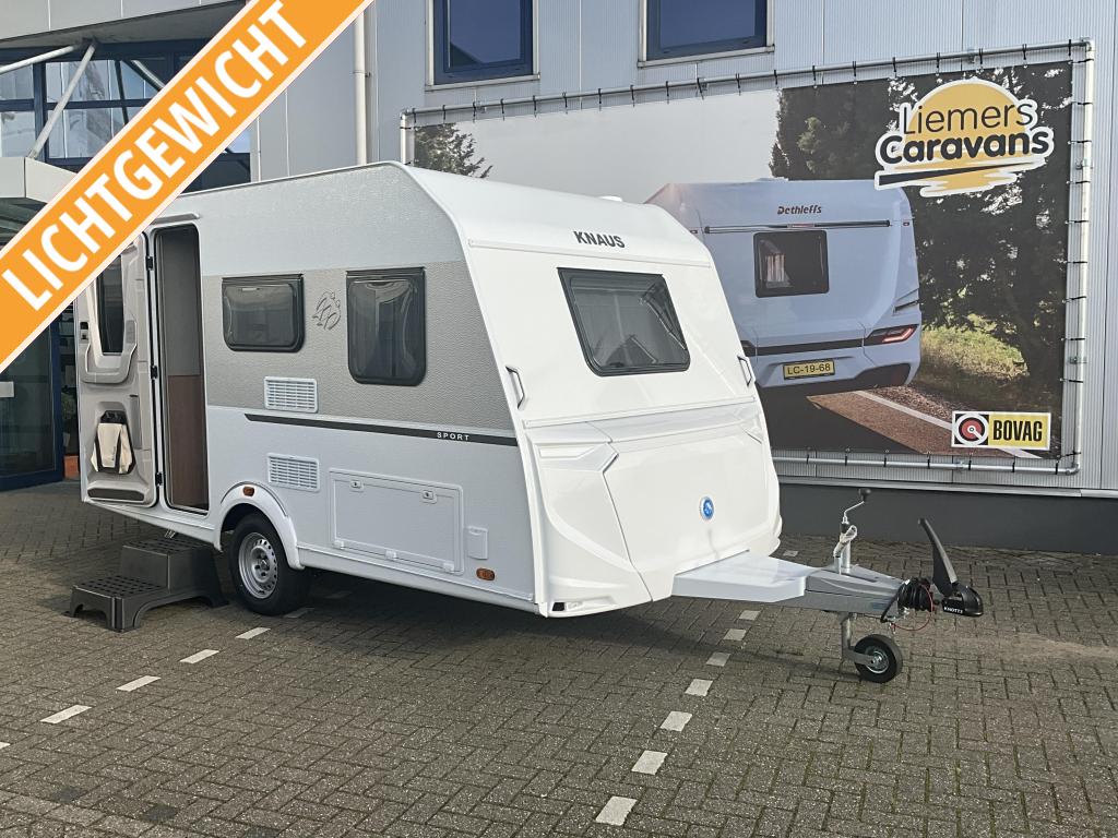 Knaus Sport 400 QD GRATIS MOVER-COMPACT, Caravans en Kamperen, 7 tot 8 meter, Bedrijf, Treinzit, Tot en met 3