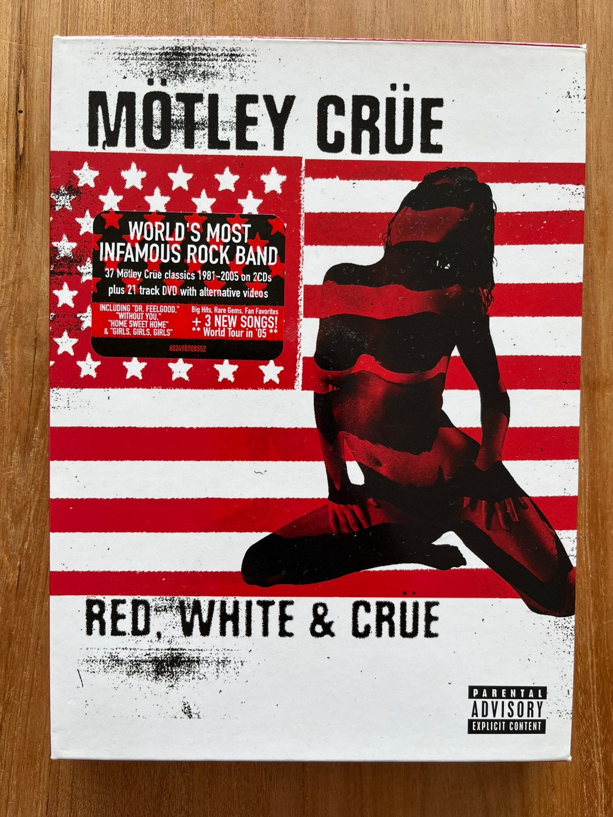 Mötley Crüe - Red, White & Crue 2-cd/dvd boxset, Ophalen of Verzenden, Zo goed als nieuw, Muziek en Concerten, Boxset