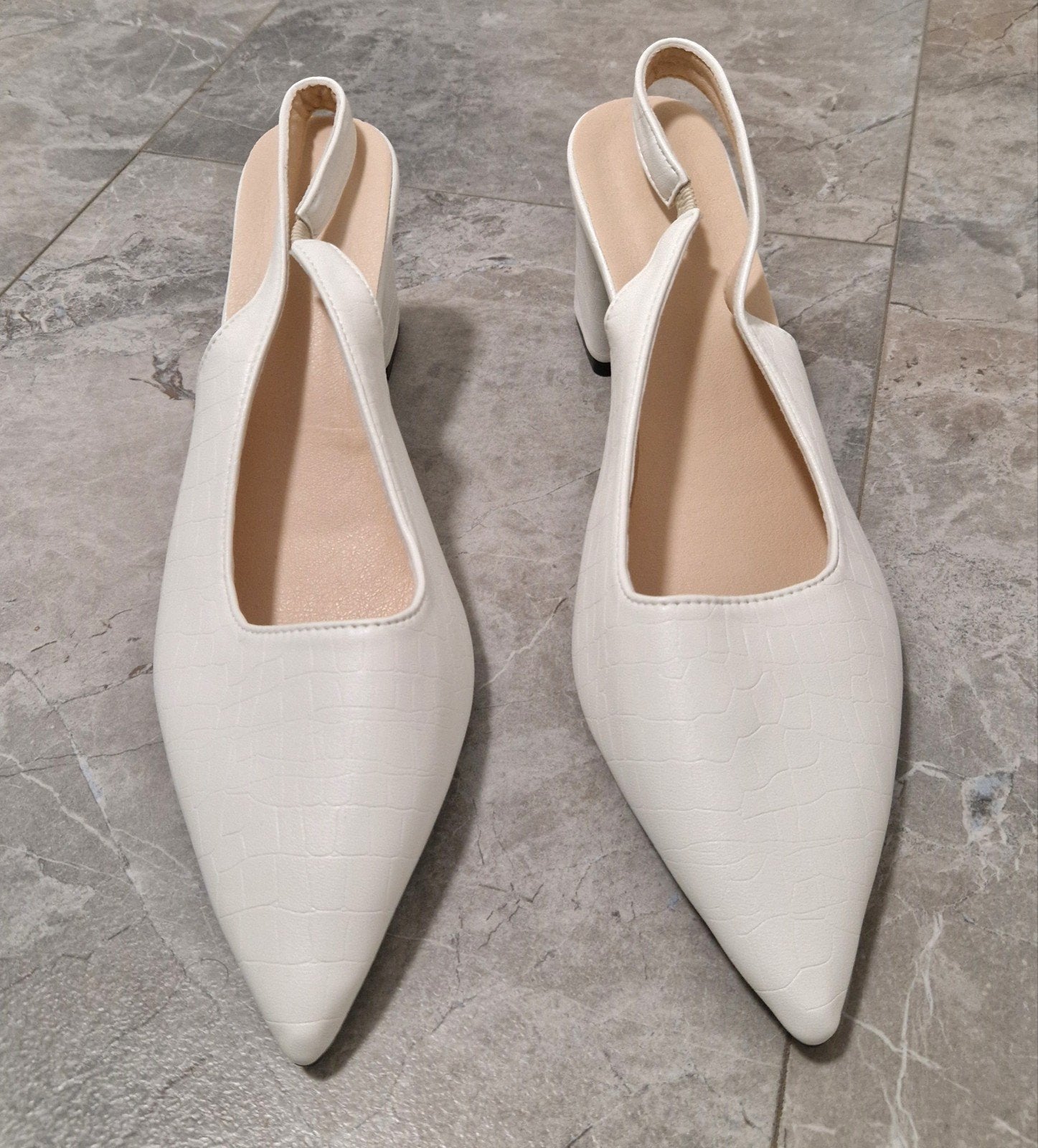 Nieuwe Witte SHEIN Slingback Pumps (Maat 41), Ophalen of Verzenden