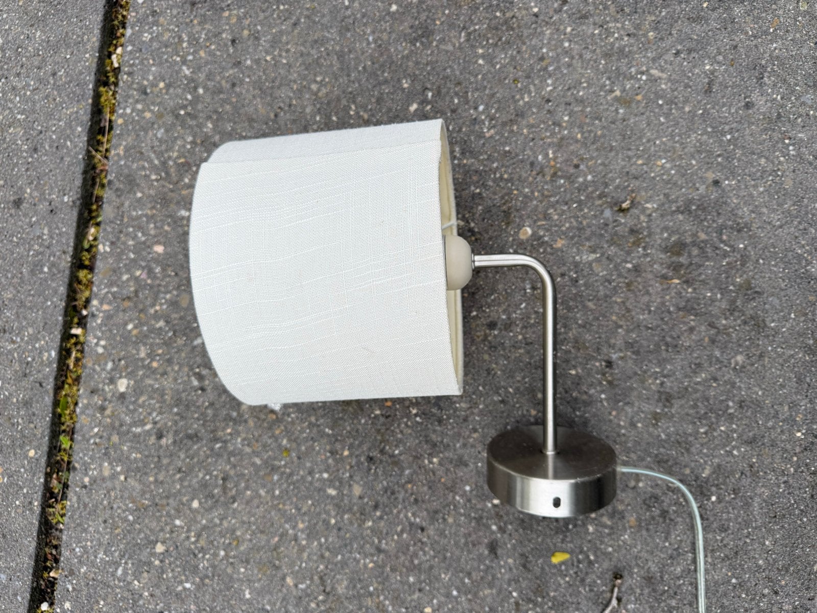 Set van 3 lampen met lampenkappen, Huis en Inrichting, Ophalen, Gebruikt, 25 tot 50 cm, Wit