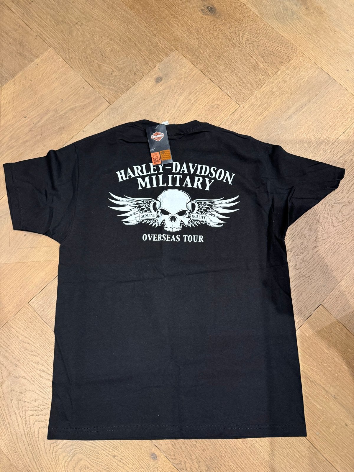 Harley-Davidson Military Dog Tags T-shirt Zwart Maat L, Ophalen of Verzenden, Nieuw, Maat 52/54 (L), Zwart