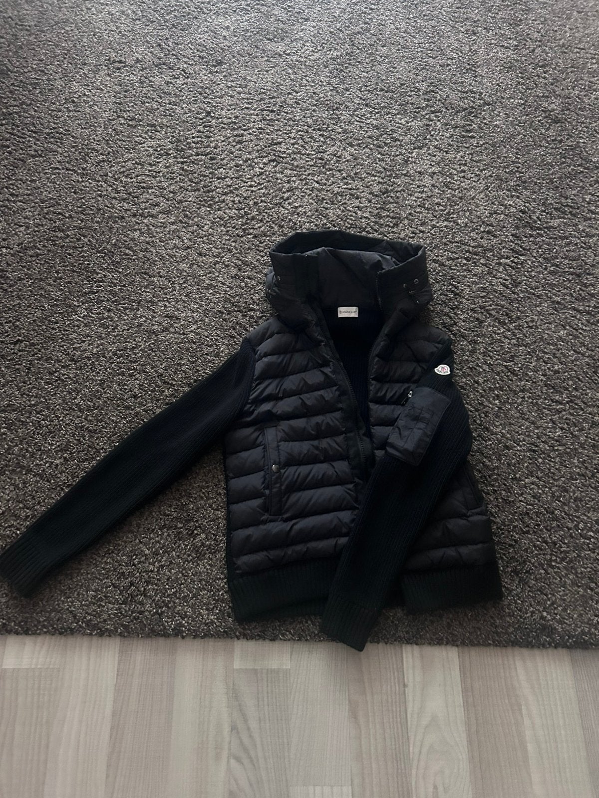 Moncler cardigan zwart maat M, Ophalen of Verzenden, Zo goed als nieuw, Zwart