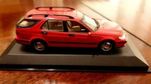 Minichamps Saab 9-5 Break imola red 1999 430 170811, Hobby en Vrije tijd, Ophalen of Verzenden, Nieuw, Auto, MiniChamps