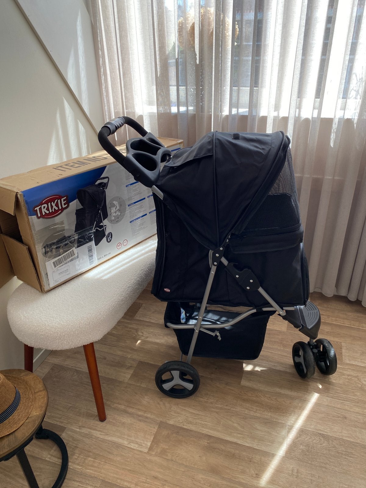 Hondenbuggy, Trixie, Ophalen, Zo goed als nieuw, Hondenbuggy