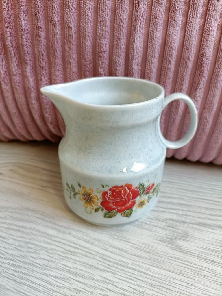 Vintage Melkkannetje met Bloemenprint Kronester Bavaria, Ophalen of Verzenden