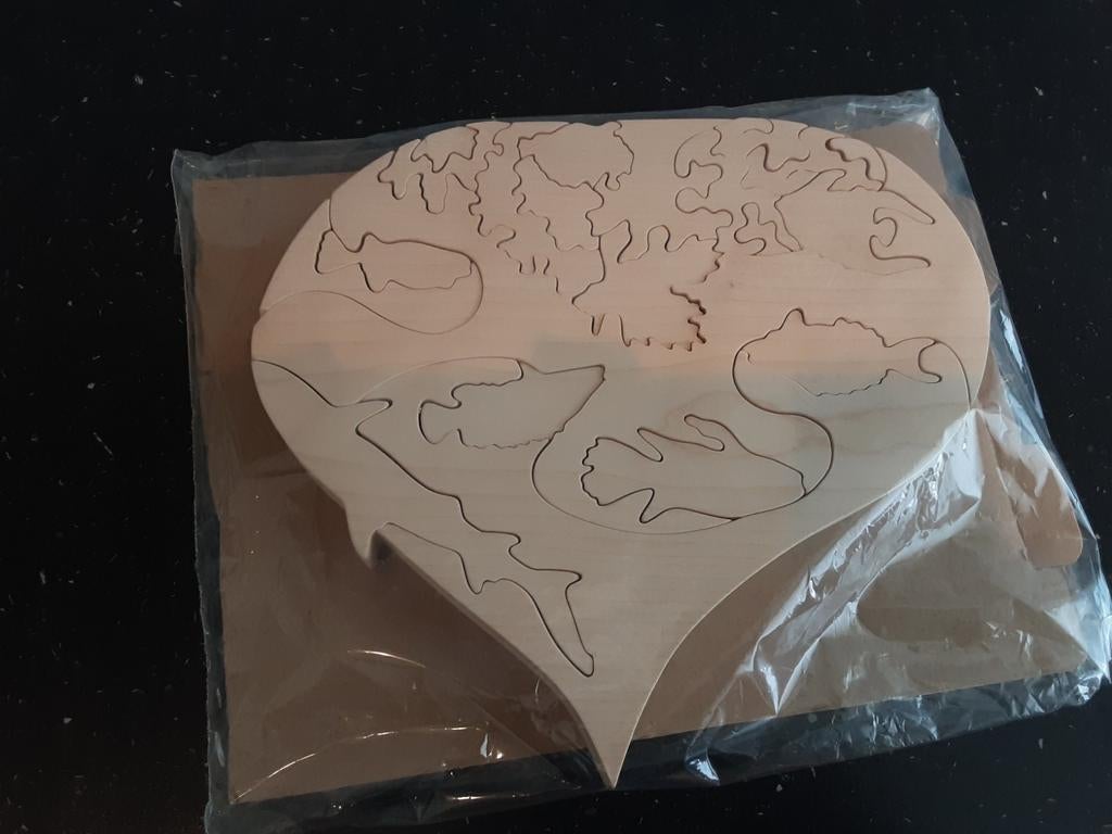 HOUTEN PUZZEL, Ophalen of Verzenden, Overige materialen