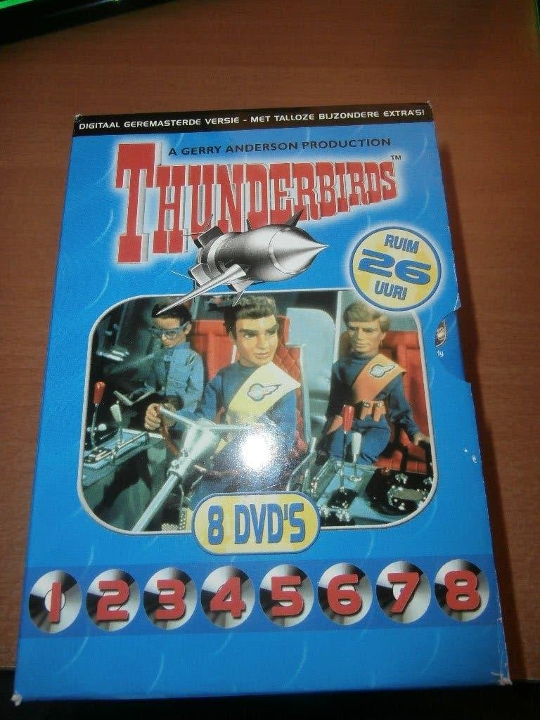 Complete dvd serie Thunderbirds 1 t/m 8, Cd's en Dvd's, Engels, Alle leeftijden, Science Fiction en Fantasy, Ophalen of Verzenden