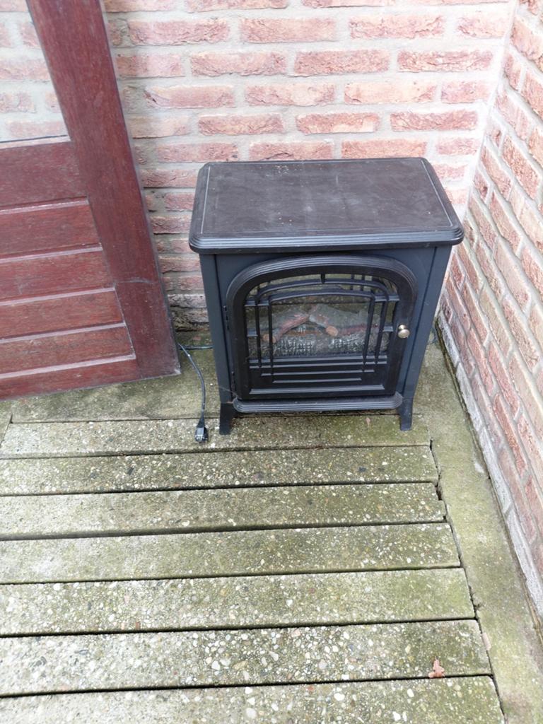 Te koop elektrische haard, Ophalen, Gebruikt, Vrijstaande haard, Elektrische haard