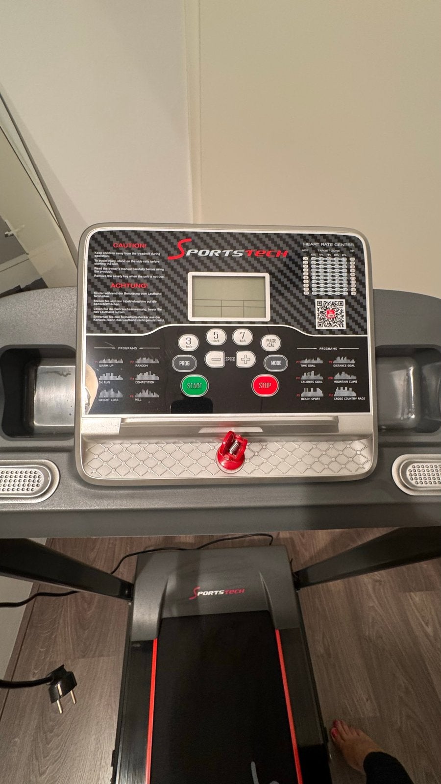 Sportstech Loopband - Zo goed als nieuw, Sport en Fitness, Fitnessapparatuur, Nieuw, Ophalen of Verzenden, Metaal, Loopband