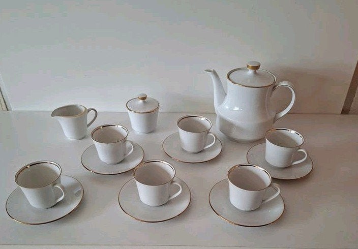 Vintage Seltmann Weiden "Anja" Koffie/Theeservies (Jaren '60, Antiek en Kunst, Ophalen of Verzenden