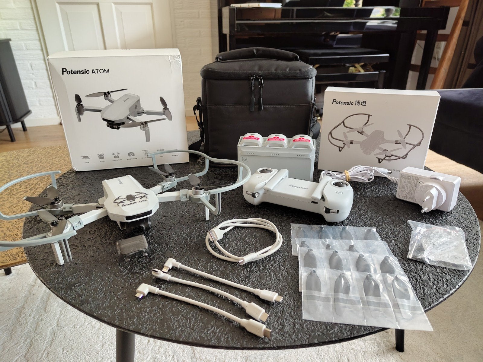 Potensic ATOM Drone met 4K Camera en 3 Accu's, Zo goed als nieuw, Standaard kwaliteit, Return to Home, 1 tot 5 kilometer