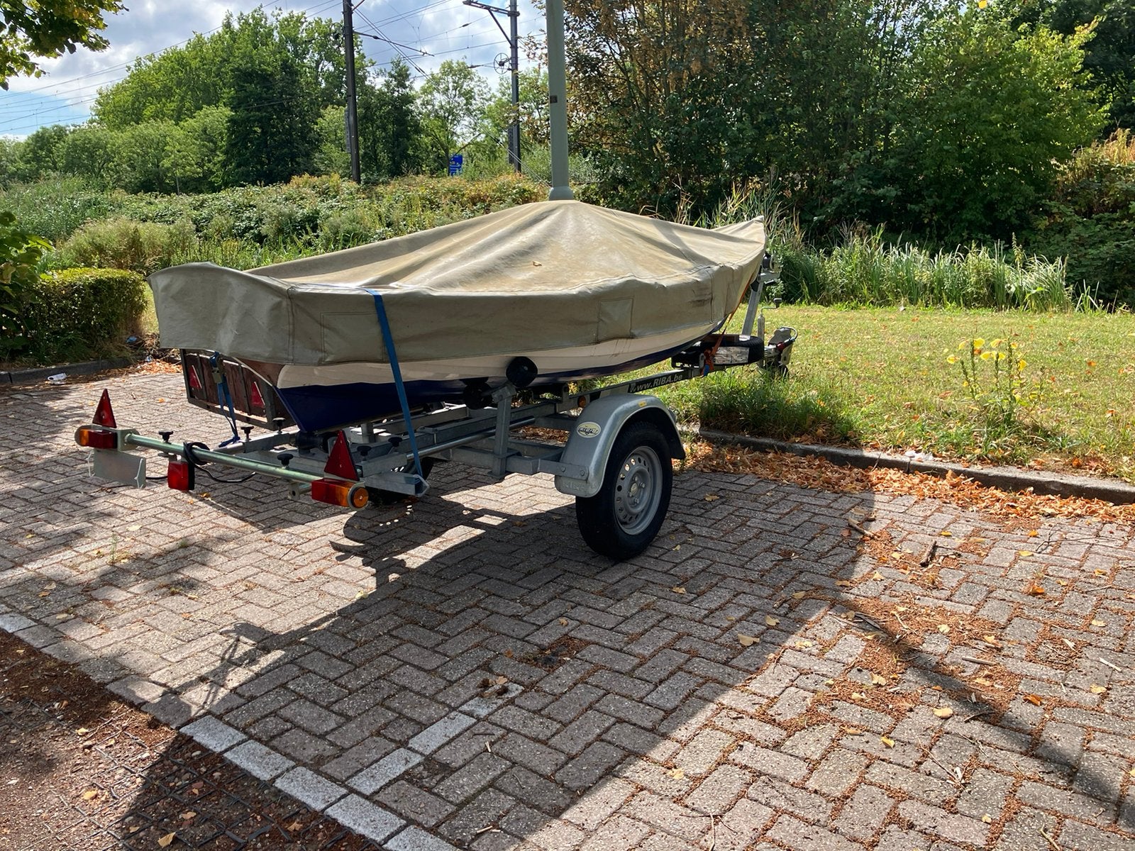 Riba trailer 750 kg, Ophalen, Minder dan 1500 kg, Gebruikt, Sloepentrailer