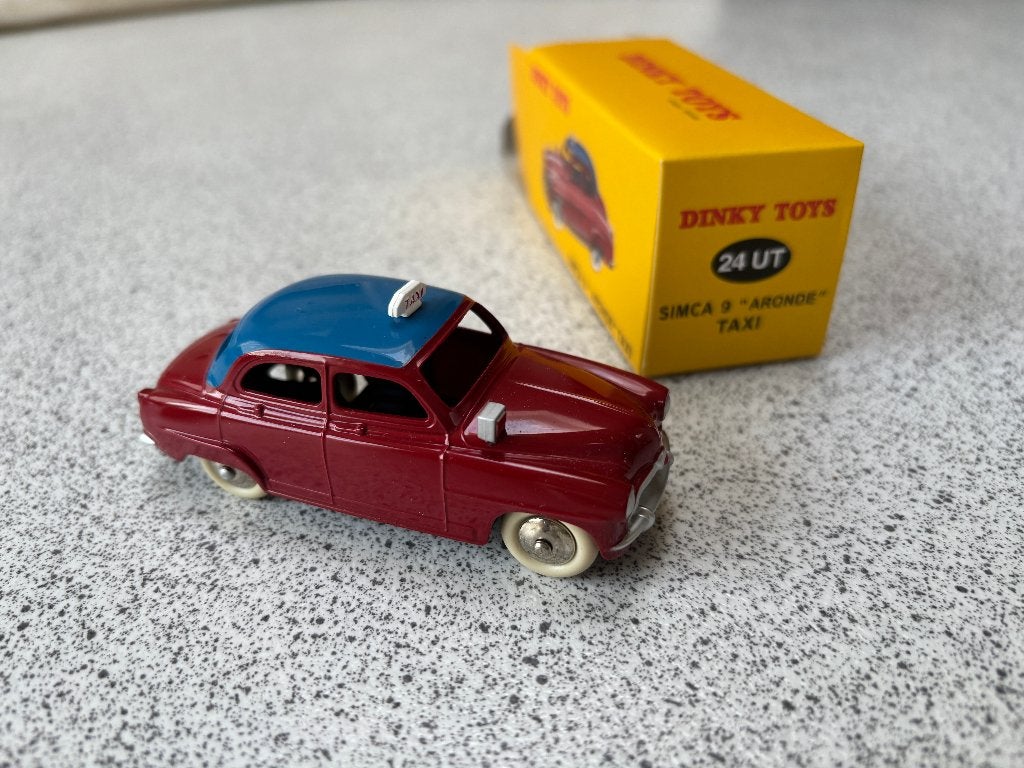 Simca Aronde taxi Dinky Toys Atlas, Ophalen of Verzenden, Zo goed als nieuw, Auto, Dinky Toys