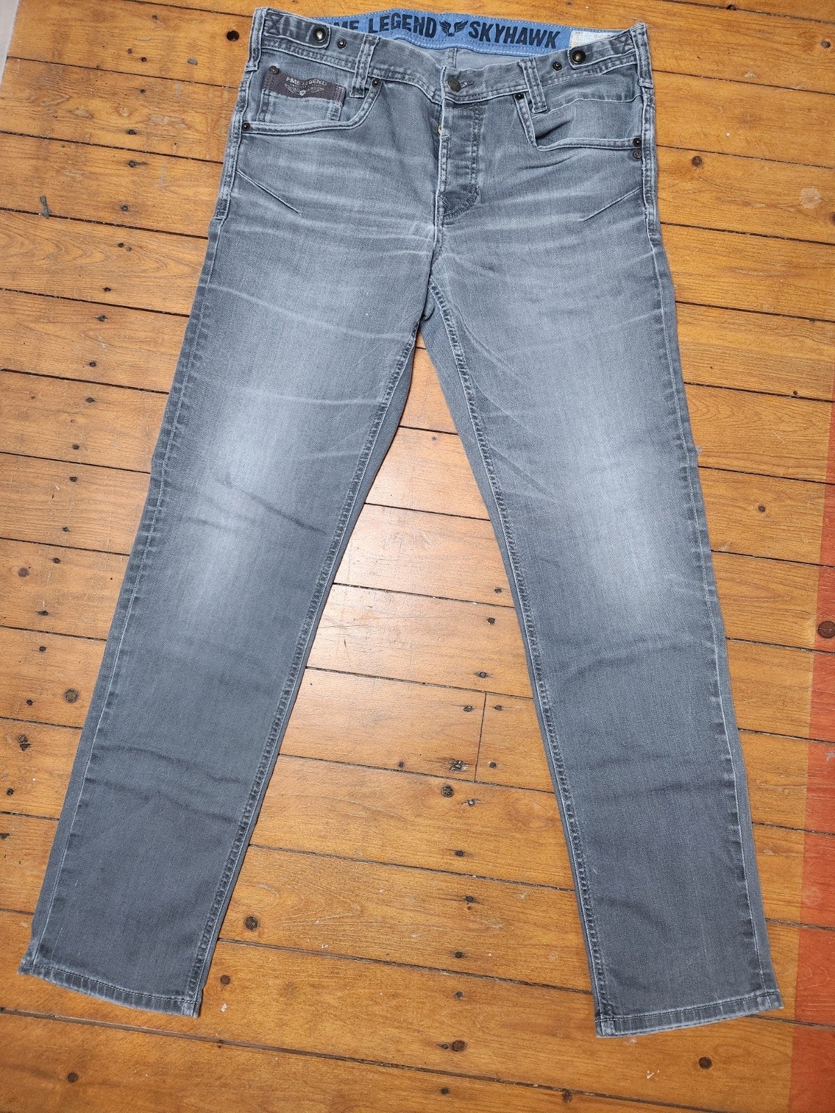 PME Legend Skyhawk Jeans W34/L32 - Grijs met scheur, Ophalen of Verzenden, PME Legend, W33 - W34 (confectie 48/50), Grijs
