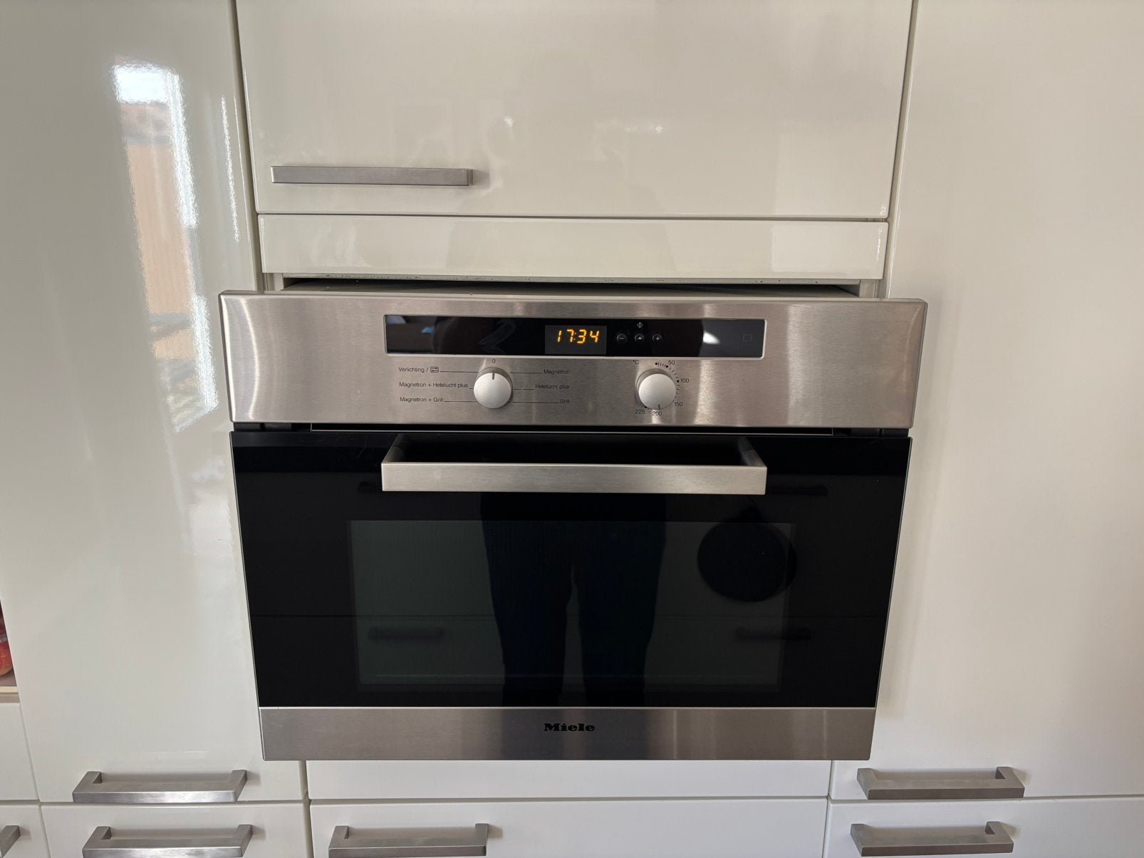 Miele combi oven/magnetron, mogelijk klein defect?, Witgoed en Apparatuur, Ophalen, Gebruikt, 45 tot 60 cm, 45 tot 50 cm