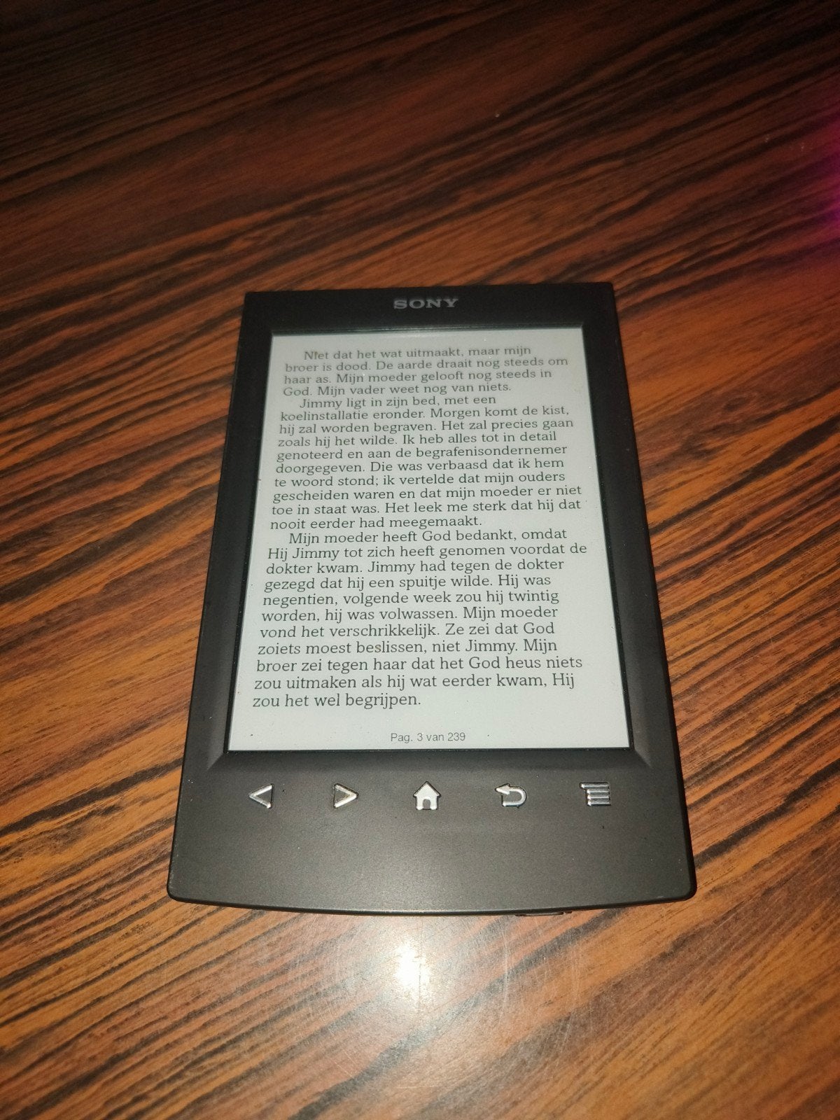 Sony Reader PRS-T2N E-reader - Zwart, Computers en Software, 6 inch of minder, Ophalen of Verzenden, 4 GB of minder, Sony