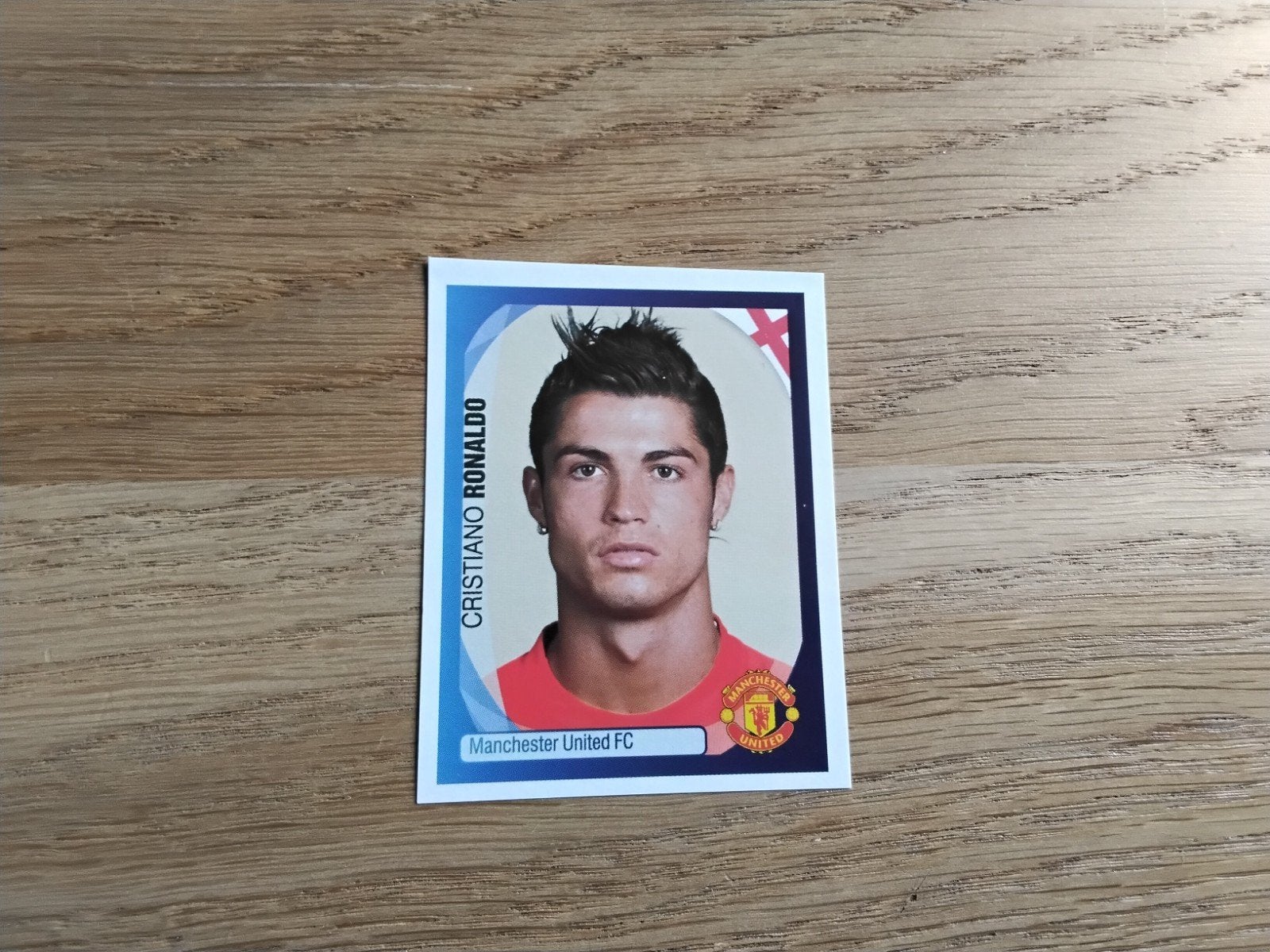 Cristiano Ronaldo Panini Sticker Champions League 2007-08, Ophalen of Verzenden, Zo goed als nieuw, Buitenlandse clubs, Poster, Plaatje of Sticker