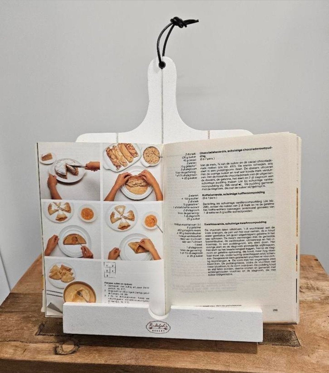 Nieuwe Rudolph's Bakery Kookboekstandaard standaard tablet🍃, Overige typen, Hout, Nieuw, Ophalen of Verzenden