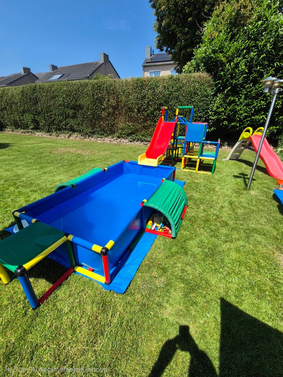 Quadro speelset: Klimpiramide, Glijbaan & Zwembad, Kinderen en Baby's, Ophalen, Gebruikt, Glijbaan