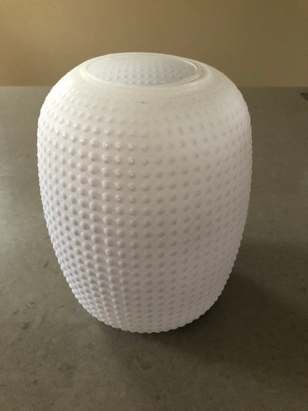 Nieuwe vaas van glas Intratuin, Huis en Inrichting, Woonaccessoires | Vazen, Met patroon/structuur, Wit, Nieuw, 27 cm